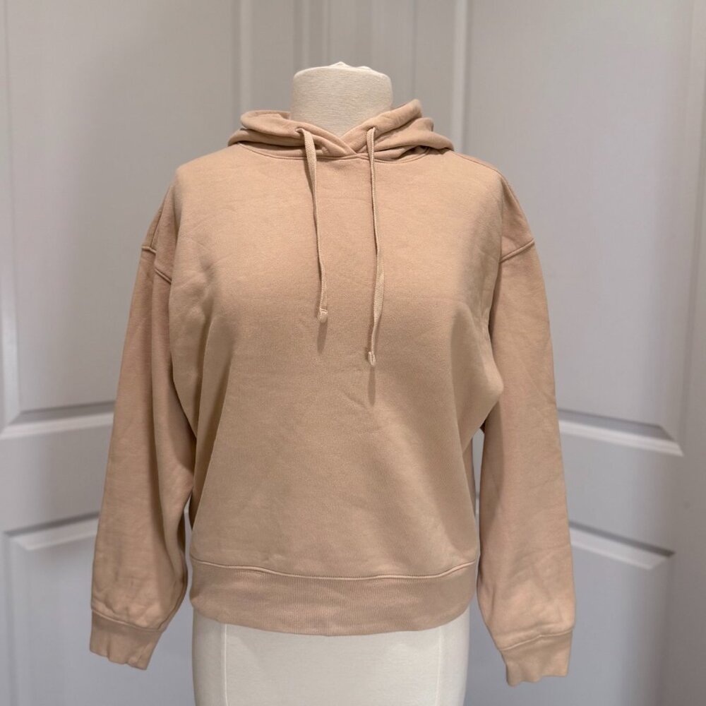 Girlfriend Collective Beige Hoodie M | Minimal Clean Girl Neutral Cozy Scandi